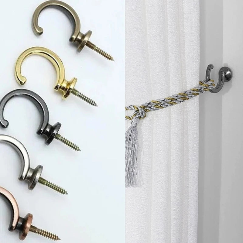 2 PC Modern Shaped Metal Curtain Hook 6 Styles Bronze Black Drapery 2 PC Modern Shaped Metal Curtain Hook 6 Styles Bronze Black Drapery