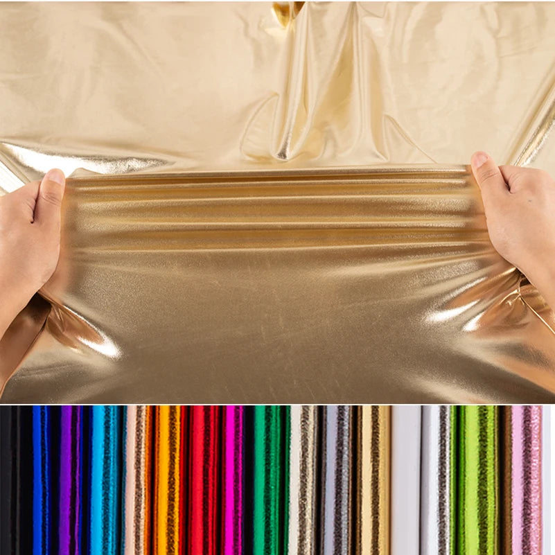 18 Color / Santiago Metallic Spandex Stretch Fabric  Classic Modern Fabrics