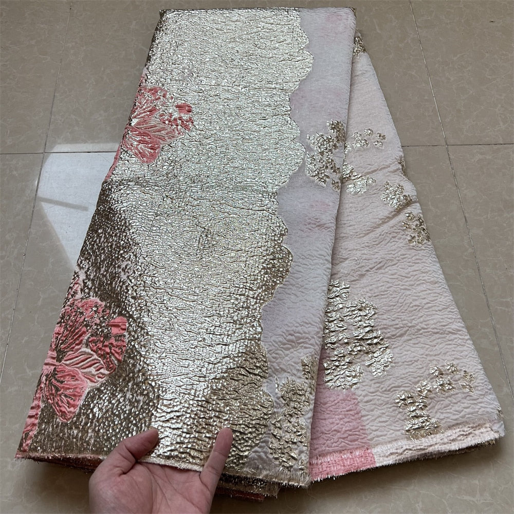 5 YARDS / 7 COLORS / Gresso Gold Black Viscose Jacquard Woven Fabric f –  Classic Modern Fabrics
