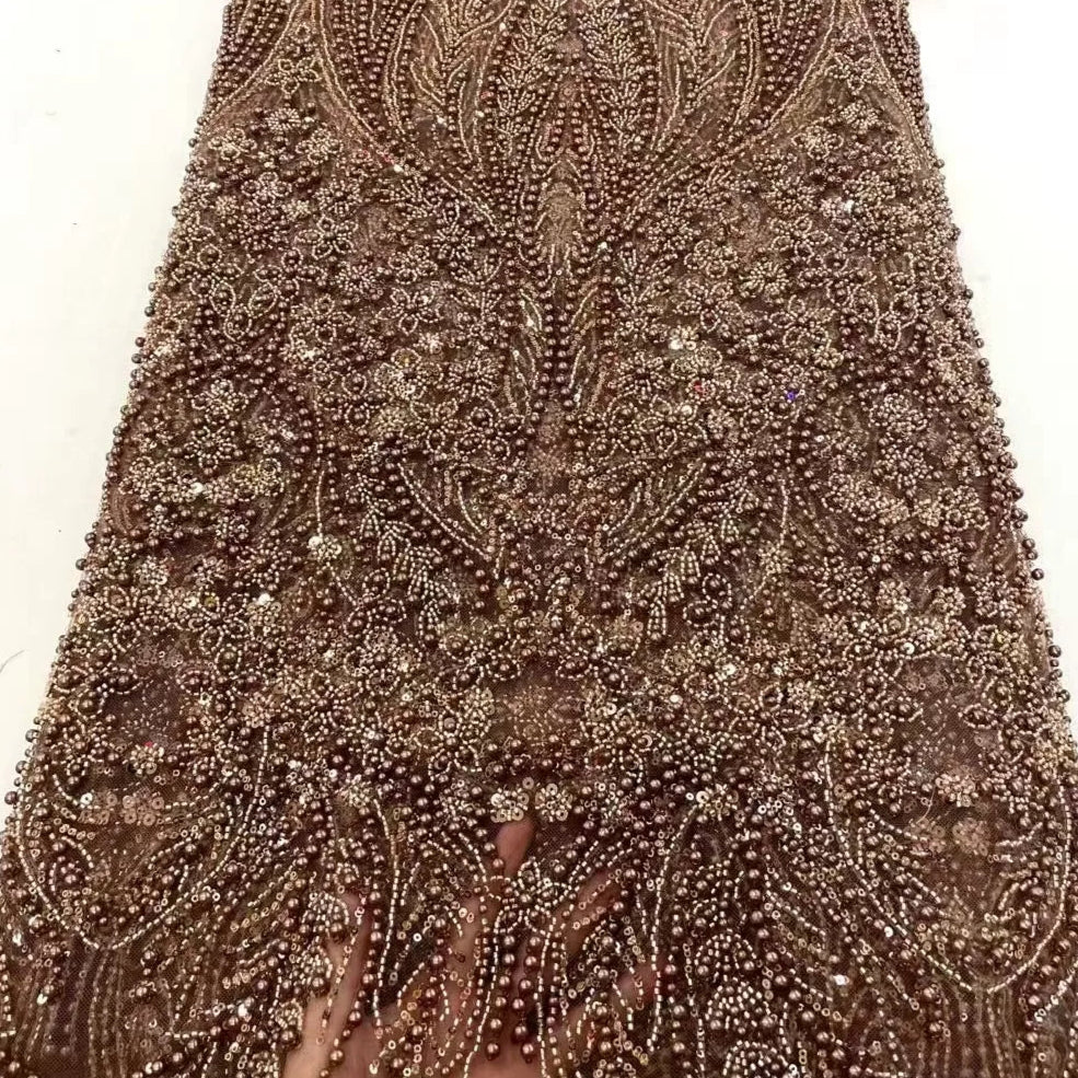 5 YARDS / 9 COLORS / HESIOD Sequin Beaded Embroidery Glitter Mesh Dres   Classic Modern Fabrics