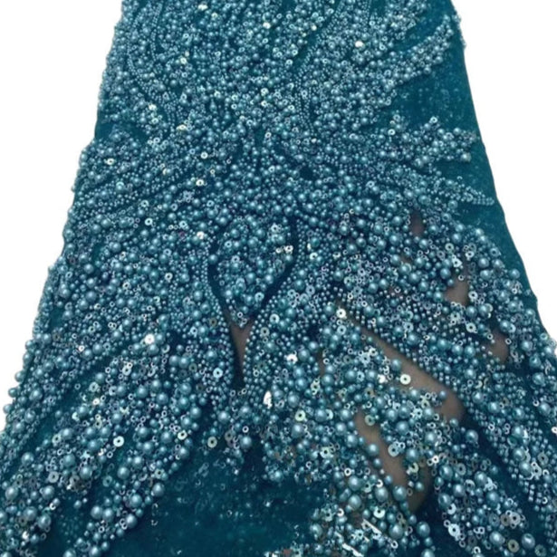 5 YARDS / 8 COLORS / HEKTOR Sequin Beaded Embroidery Glitter Mesh Dres –  Classic Modern Fabrics