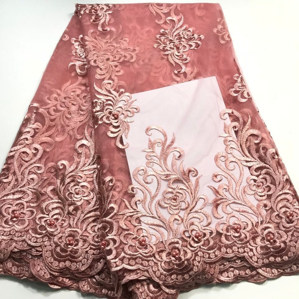 YARDS COLORS Hina Royal Crochet Mesh Ground Embroidery