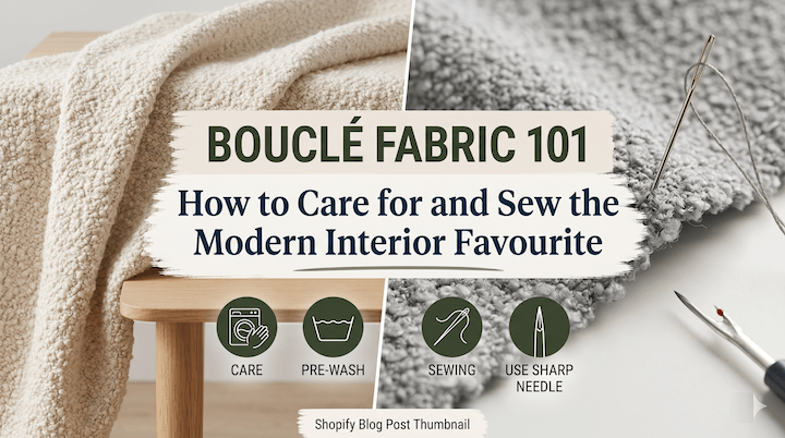 Bouclé Fabric 101: How to Care for and Sew the Modern Interior Favourite