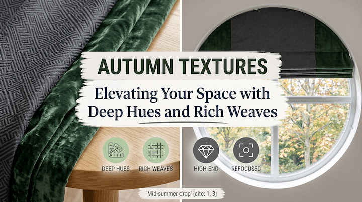 Autumn Textures: Elevating Your Space with Deep Hues and Rich Weaves