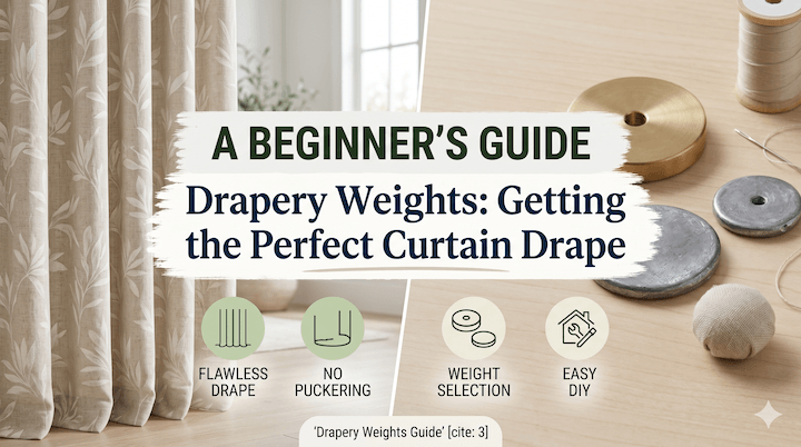 A Beginner's Guide to Drapery Weights: Getting the Perfect Curtain Drape