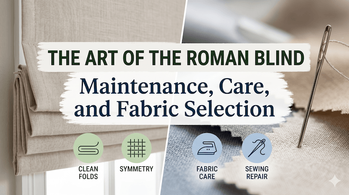 The Art of the Roman Blind: Maintenance, Care, and Fabric Selection
