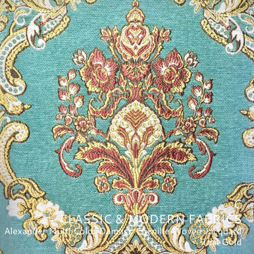 NEW Sir Linus Neoclassical Aubusson Inspired Gold Floral Upholstery Drapery  Fabric