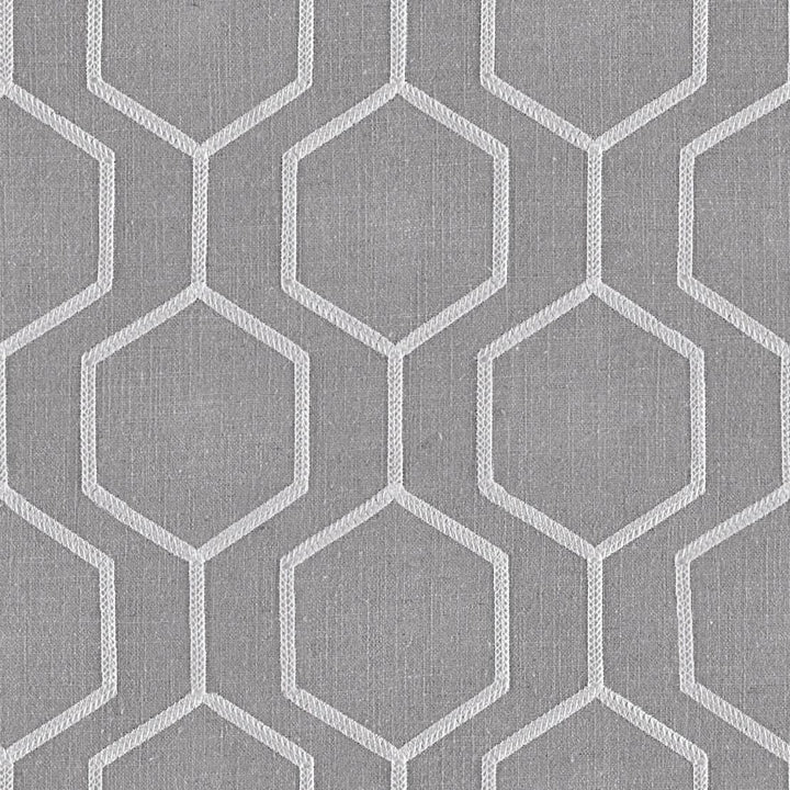 MIRANO Hexagon Embroidery Linen Fabric