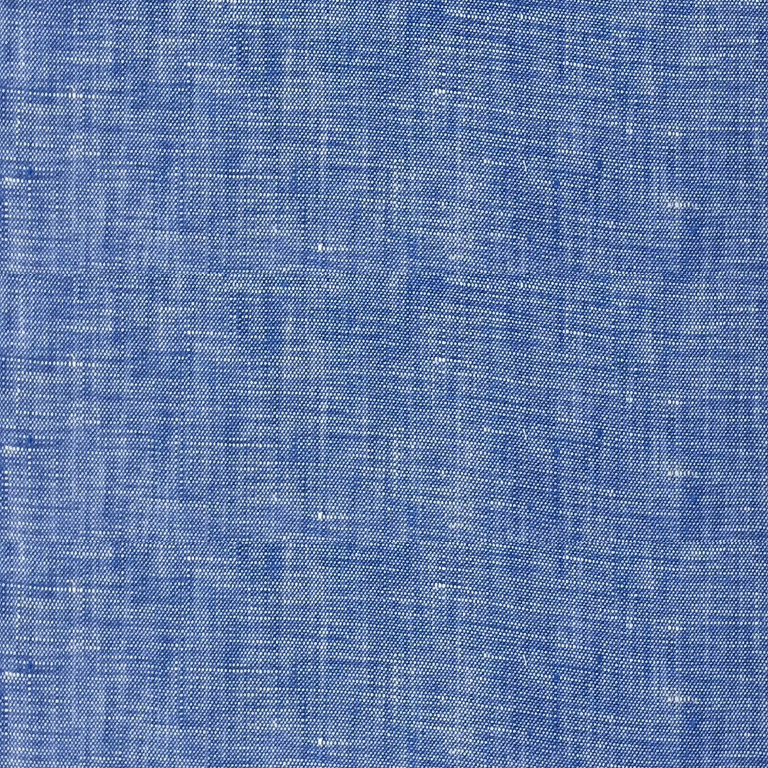 118" WIDE Blue Lanshire Pure 100% Linen Stripe Fabric