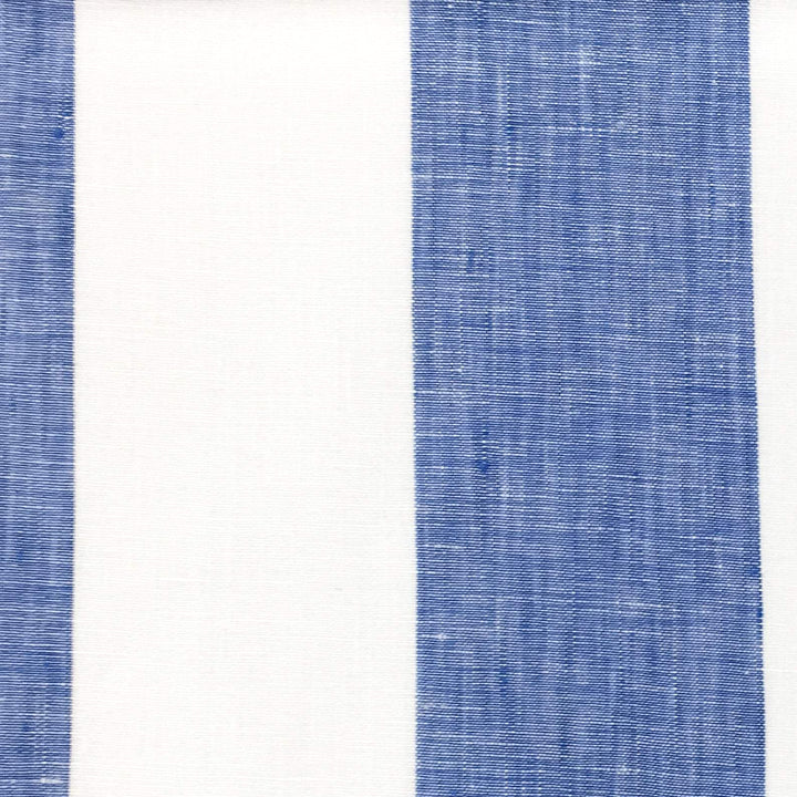 118" WIDE Blue Lanshire Pure 100% Linen Stripe Fabric