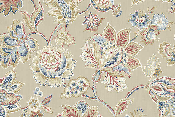 4 COLORS / Adelina Flower Cotton Linen Fabric