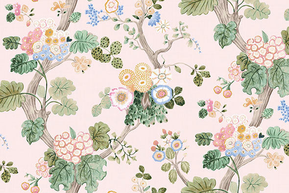 4 COLORS / Alice Bloom Garden 100% Cotton Fabric