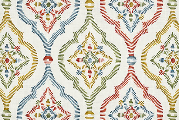 4 COLORS / Jasper Geometric 100% Cotton Fabric