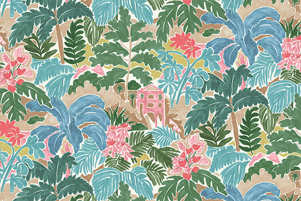 4 COLORS / Tahiti Jungle 100% Cotton Fabric