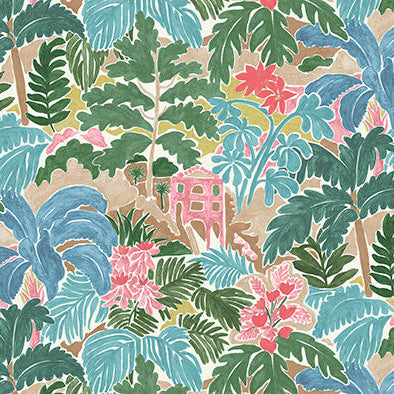 4 COLORS / Tahiti Jungle 100% Cotton Fabric