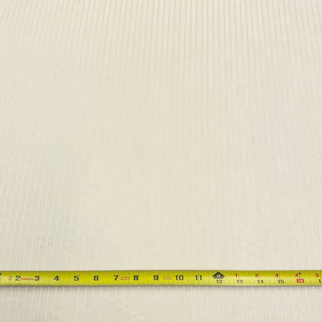108" Light Brown Striped Geometric Sheer Fabric