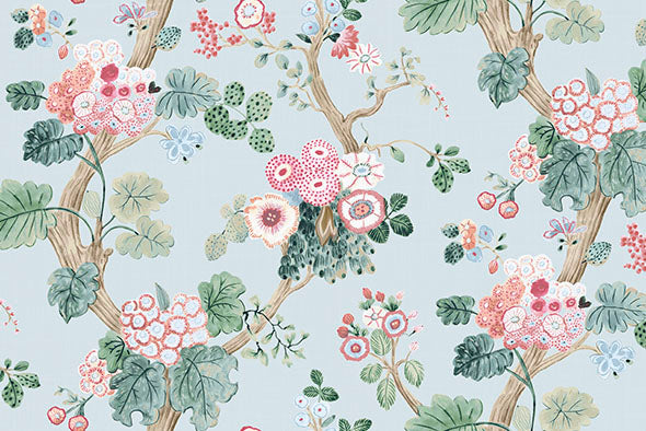 4 COLORS / Alice Bloom Garden 100% Cotton Fabric