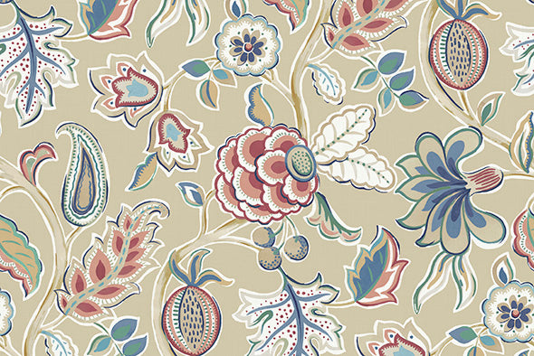 4 COLORS / Carmella Floral 100% Cotton Fabric