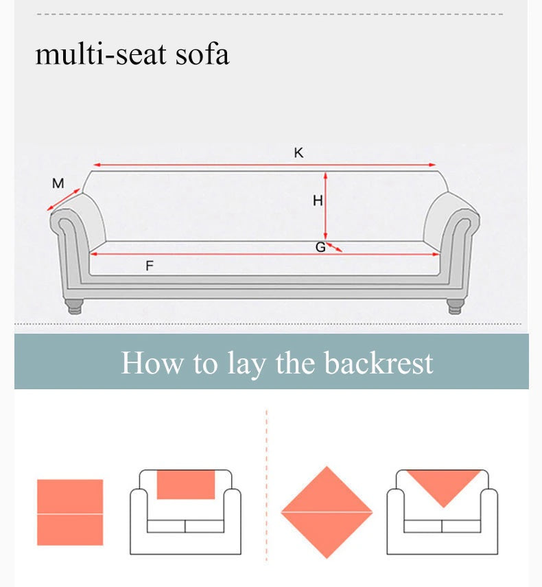 5 COLORS / Geometric Velvet Flannel Plush Velveet Sofa Sectional Protector Slipcover