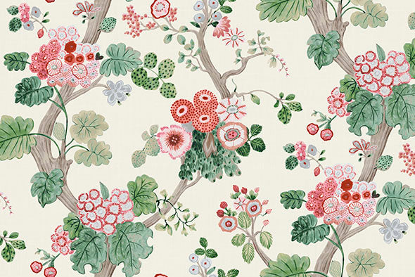 4 COLORS / Alice Bloom Garden 100% Cotton Fabric