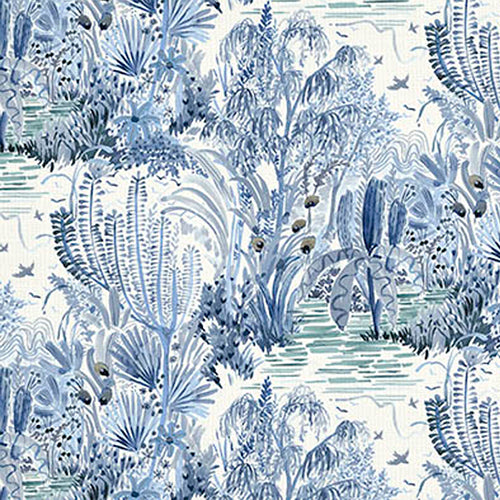 Amaya Blue Surf 100% Cotton Fabric