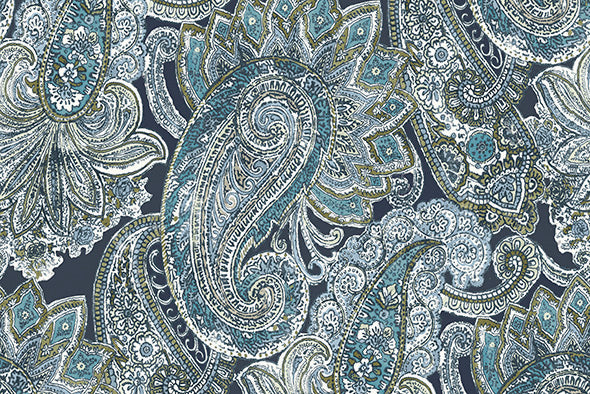 4 COLORS / Blaine Paisley 100% Cotton Fabric