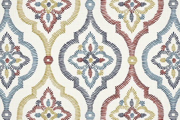 4 COLORS / Jasper Geometric 100% Cotton Fabric