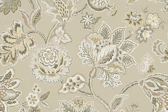 4 COLORS / Adelina Flower Cotton Linen Fabric