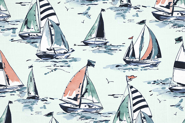 3 COLORS / Bermuda Nautical 100% Cotton Fabric