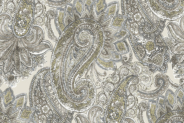 4 COLORS / Blaine Paisley 100% Cotton Fabric