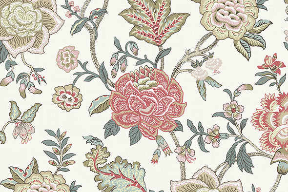 4 COLORS / Jessa Floral 100% Cotton Fabric