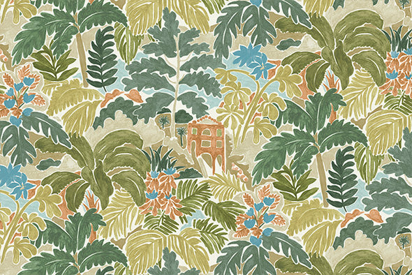 4 COLORS / Tahiti Jungle 100% Cotton Fabric