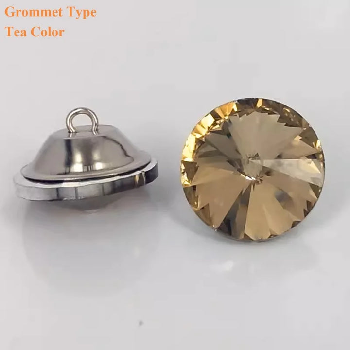 100pc Crystal Upholstery Tack Cubic Studs Nails