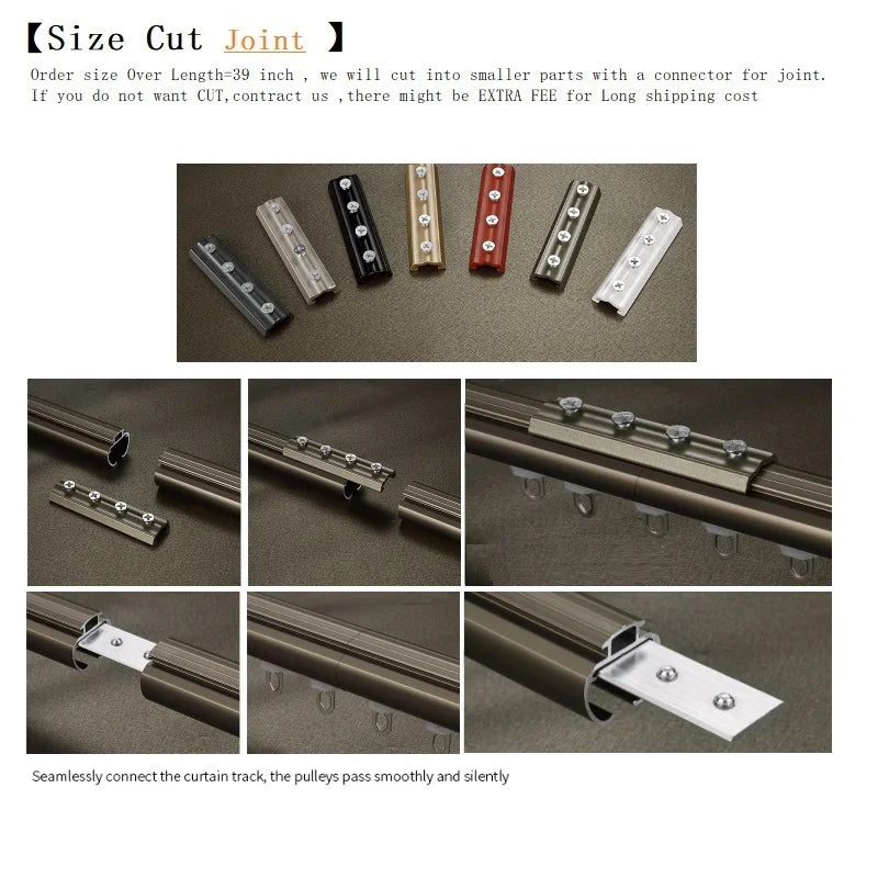 Velos Glide Curtain Drapery Rod Set