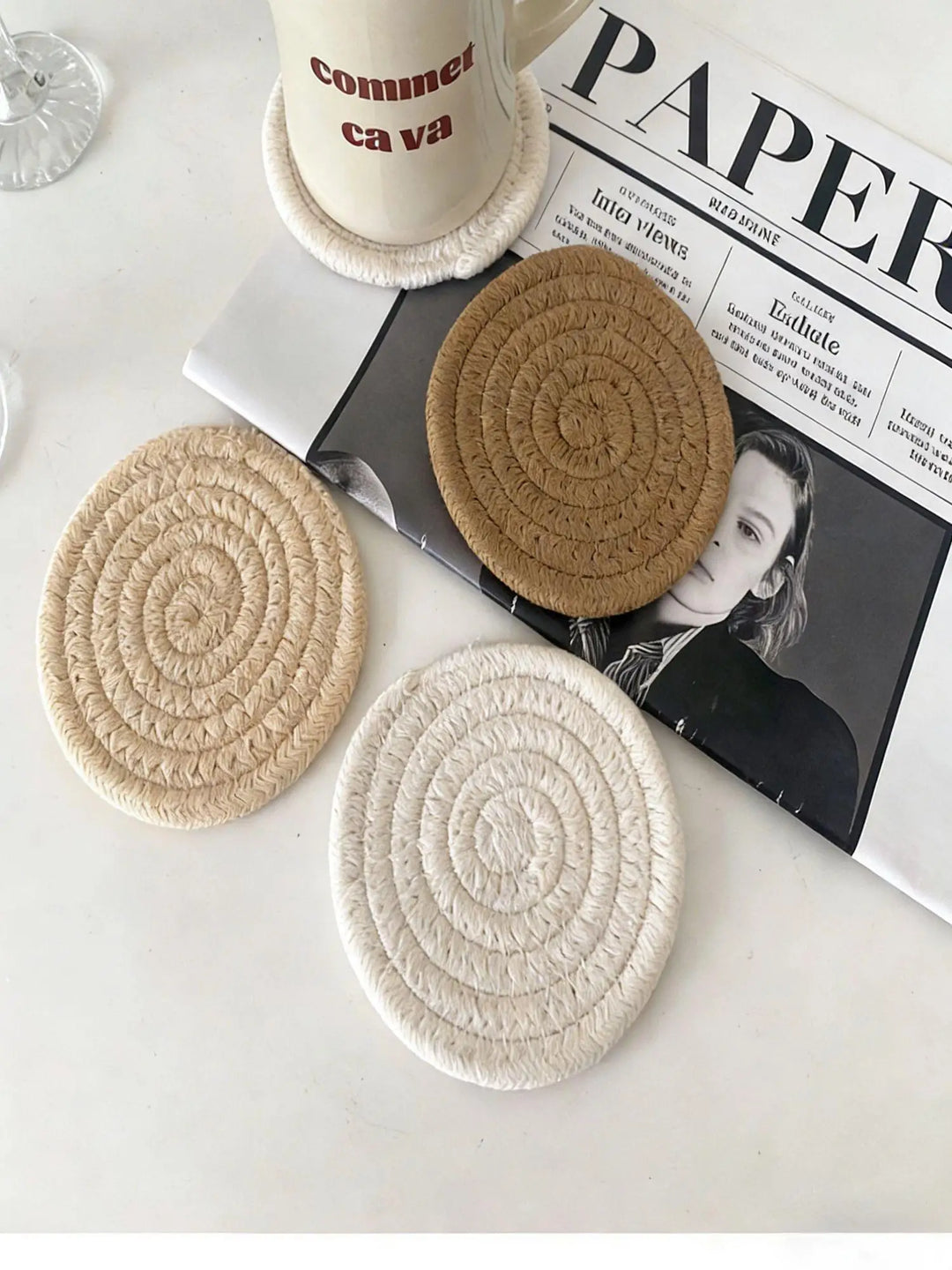 4pcs heat insulation Drink Coaster