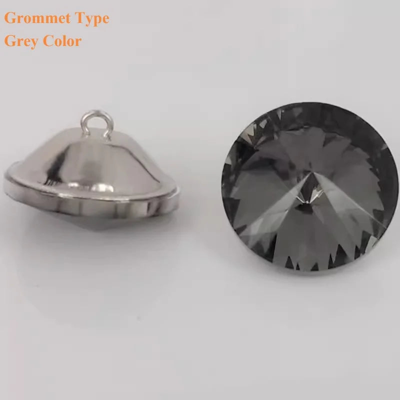 100pc Crystal Upholstery Tack Cubic Studs Nails