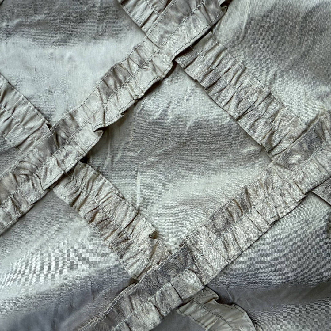Halvora Diamond Geometric Silk Fabric in Gold
