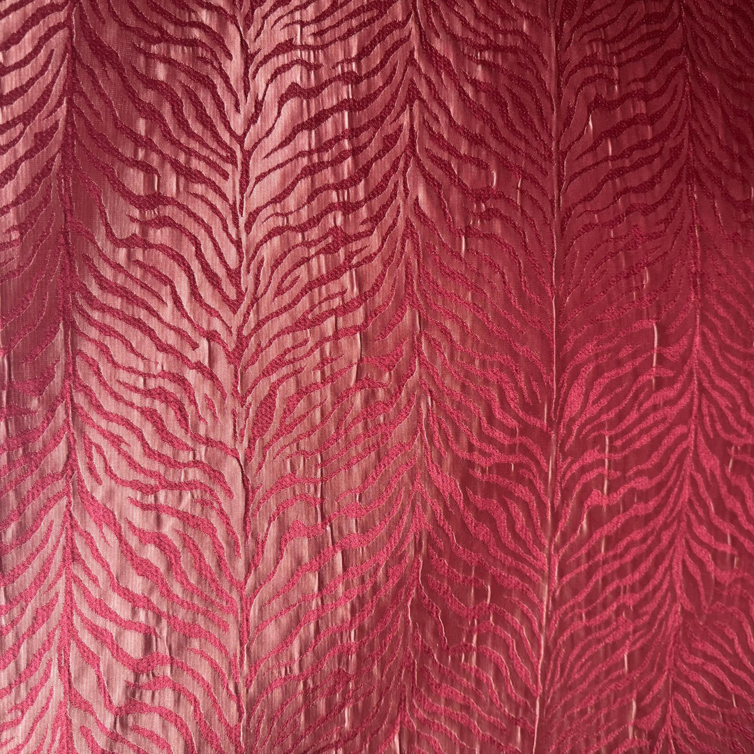 Isolaine Animal Print Fabric in Scarlet