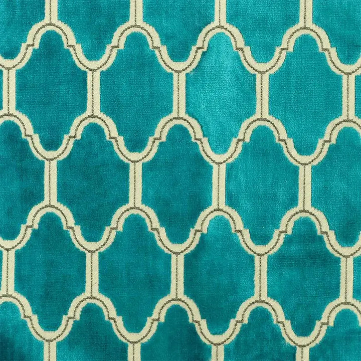 Luviaza Burnout Trellis Geometric Velvet Fabric | 5 Colors