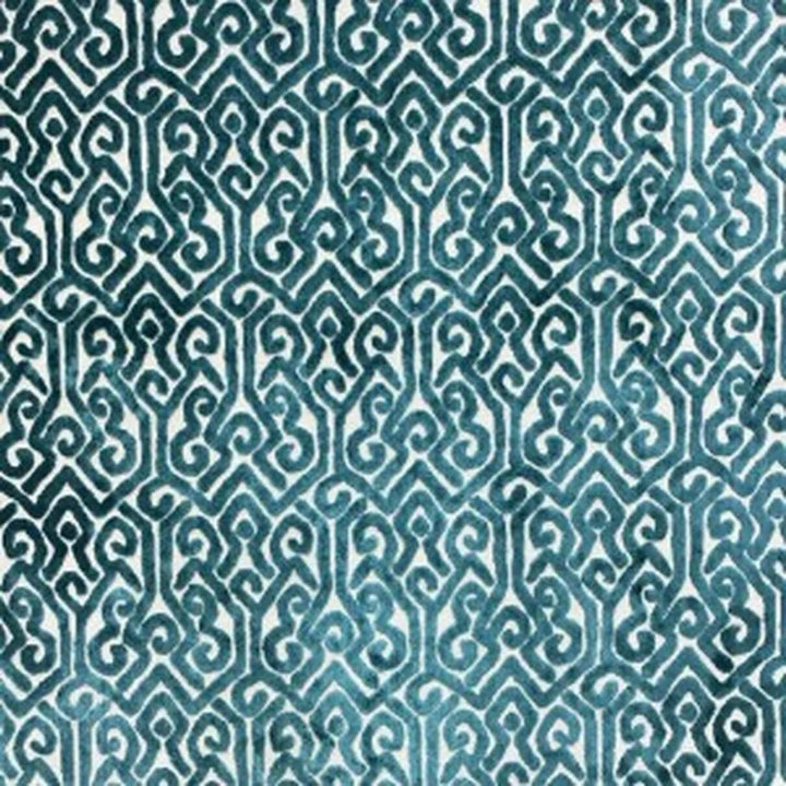 Ivera Geometric Damask Velvet Fabric | 8 Colors