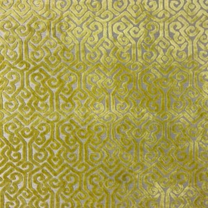 Ivera Geometric Damask Velvet Fabric | 8 Colors