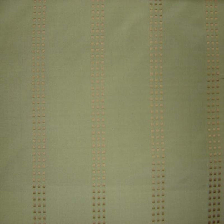 Novessa Dotted Squared Stripe Silk Fabric in Celery