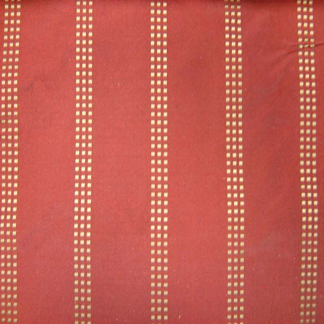 Novessa Dotted Squared Stripe Silk Fabric in Treasure