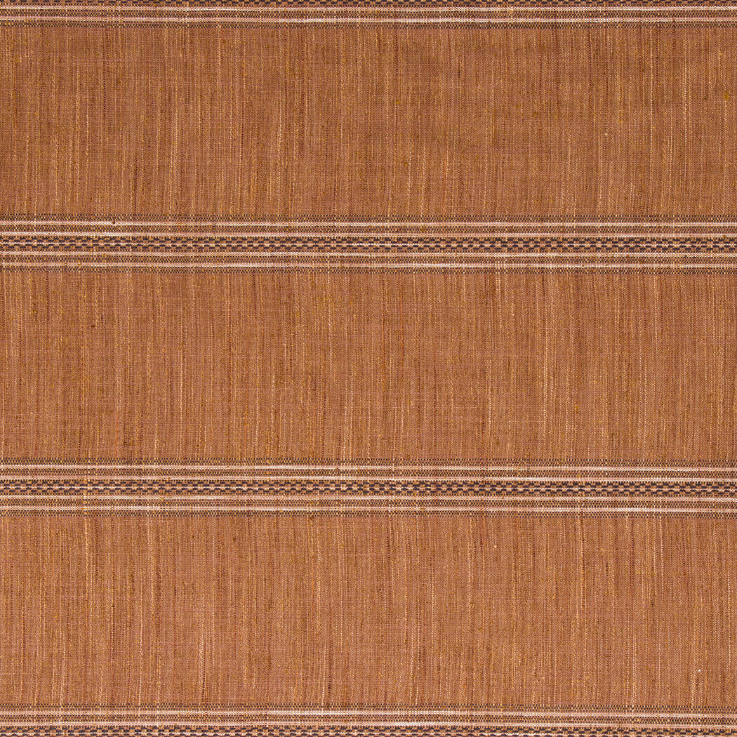 Tillbrook woven ticking stripe fabric in Canyon