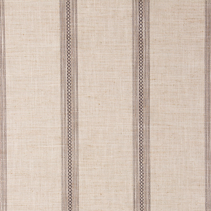 Tillbrook woven ticking stripe fabric in Ink