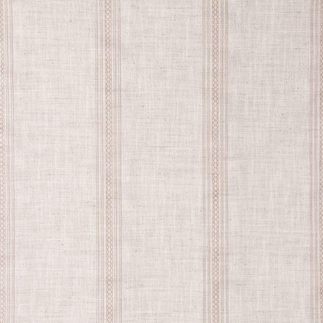 Tillbrook woven ticking stripe fabric in Papyrus