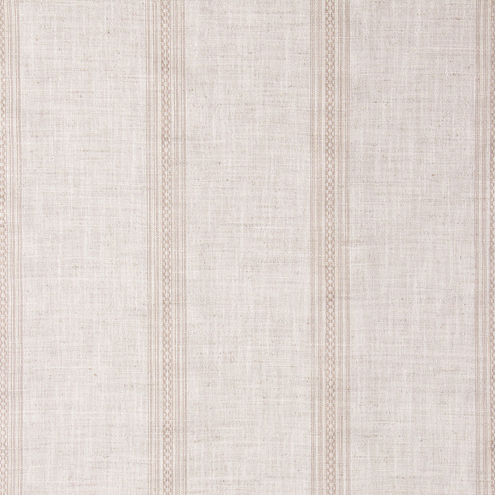 Tillbrook woven ticking stripe fabric in Papyrus