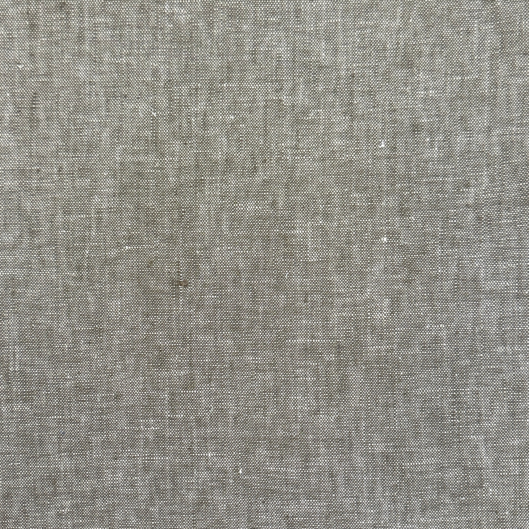 Newport 100% Linen Solid Navy Blue Fabric