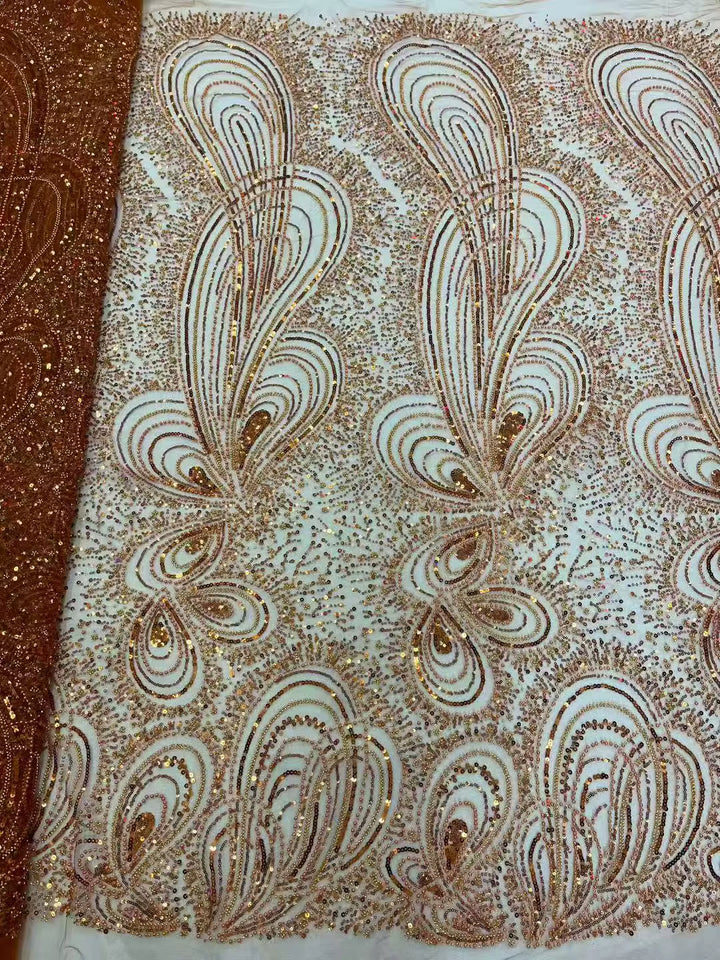 5 YARDS / 12 COLORI / Tessuto per abiti da cerimonia nuziale da sposa in pizzo scintillante con paillettes e perline ricamate Aline