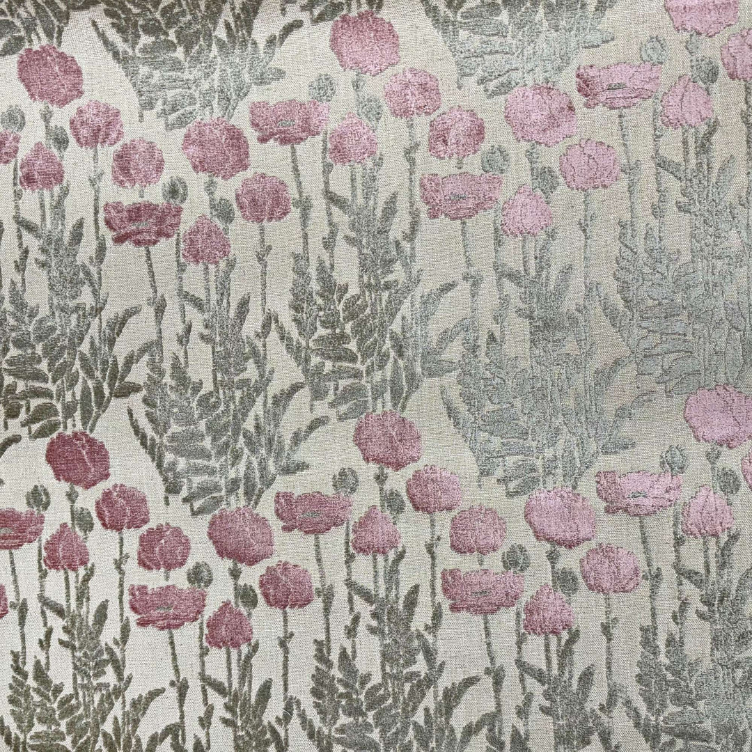 Mercer Floral Cut Velvet Fabric by the Yard | 6 Colors